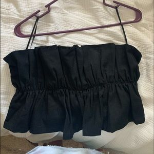 Selfie Leslie strapless top